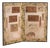 Antique Japanese Two-Panel Screen with Painting Collage, 1900 For Sale