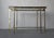 1970s Pair of Bespoke Brass and Cast Glass Console Tables For Sale - Image 5 of 10