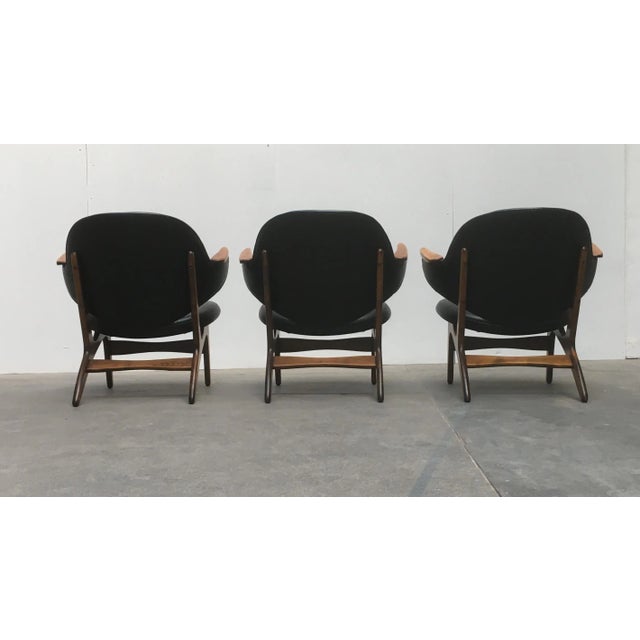 Wood Model 33 Lounge Chairs by Carl Edward Matthes, 1950s, Set of 4 For Sale - Image 7 of 18