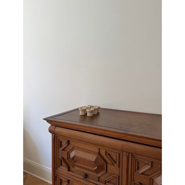 Rustic European Late 20th Century Set of 6 Handcrafted Natural Stone/Marble Cups For Sale - Image 3 of 5
