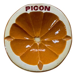 Mid Century Art Pottery Orange Bowl For Sale