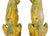 Large pair of mid 20th century indonesian salt glazed decoration dogs circa 1950. Rare pair of 20th century salt glaze dog...