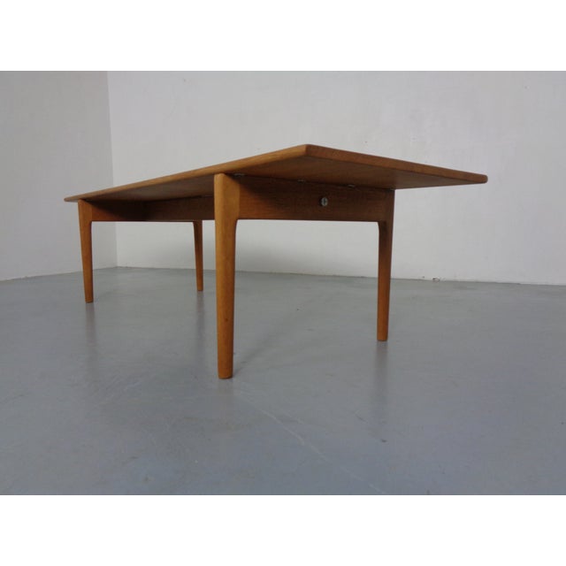 Large AT-15 Oak Coffee Table by Hans J. Wegner for Andreas Tuck, Denmark, 1960s For Sale - Image 6 of 16