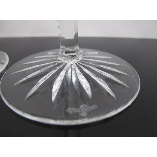 Waterford Waterford Crystal Clarendon Ruby Red Champagne Flutes 10" Pair For Sale - Image 4 of 9