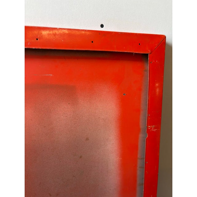 Mid 20th Century Minimalist Graphic Matador Metal Panel For Sale - Image 9 of 11