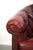 Chesterfield Cowhide Club Armchair in Red For Sale - Image 10 of 14