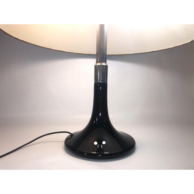 Table Lamp in Glass & Nickel attributed to Ingo Maurer, 1970s For Sale - Image 10 of 15
