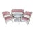 Antique Bar Harbor Wicker 4-Piece Set - In the Manner of Heywood Wakefield For Sale