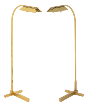 Casella Lighting Adjustable Floor Lamps, Pair