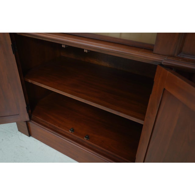 2000 - 2009 Harden Cherry Large Open Bookcase Library Cabinet For Sale - Image 5 of 15