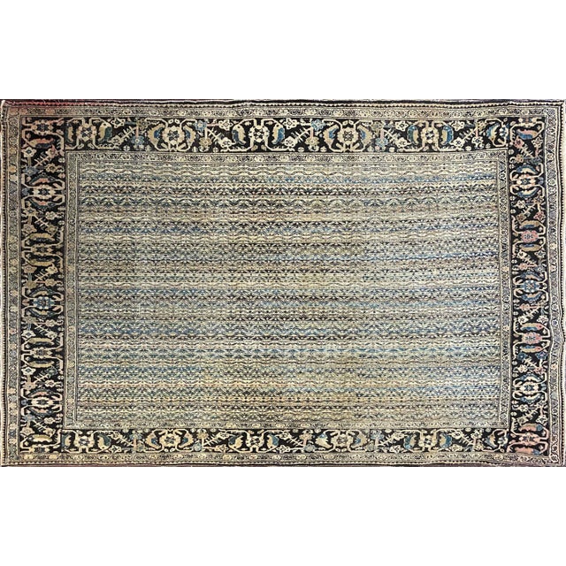 Antique Persian Feraghan Sarouk Rug For Sale - Image 4 of 9