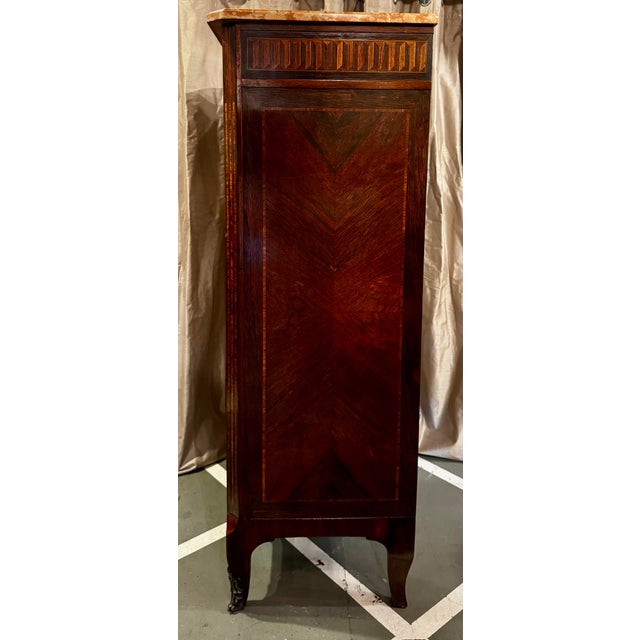Louis XVI Style Marquetry Semanier For Sale - Image 4 of 8