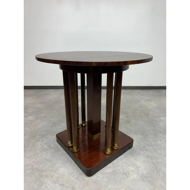 Jugendstil Mahogany Coffee Table, 1890s For Sale - Image 4 of 8