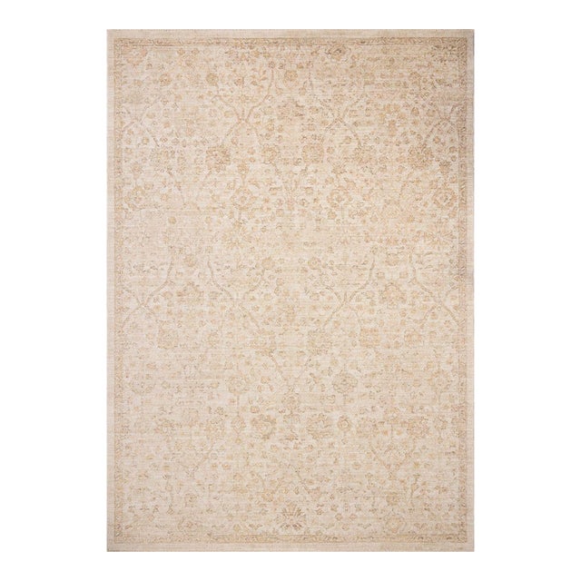Chris Loves Julia x Loloi Palma Ivory / Sand 2'-7" x 10'-0" Runner Rug For Sale