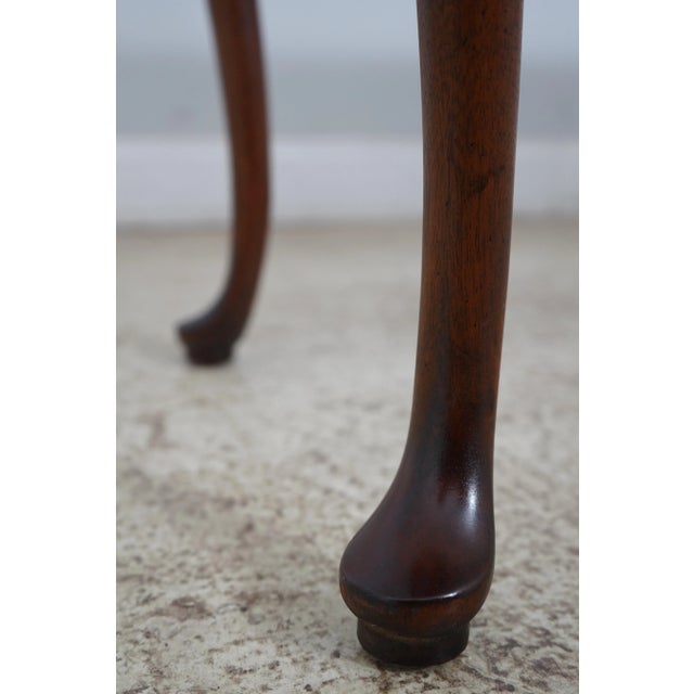 Hekman Burl Elm & Mahogany George III Console Table For Sale In Philadelphia - Image 6 of 12