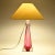 Mid-Century Cranberry Glass Table Lamp from Val Saint Lambert For Sale - Image 4 of 13