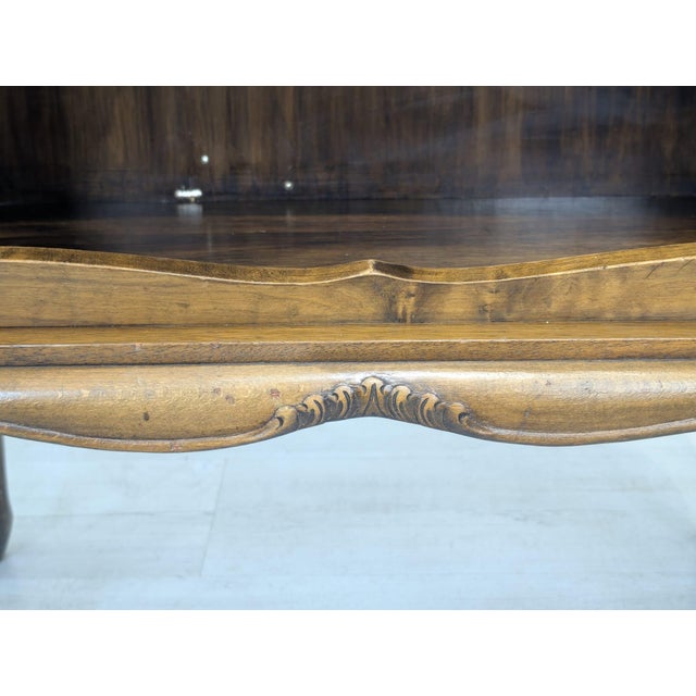 Vintage Louis XIV Style Wooden Side Table, 1965 For Sale - Image 14 of 16