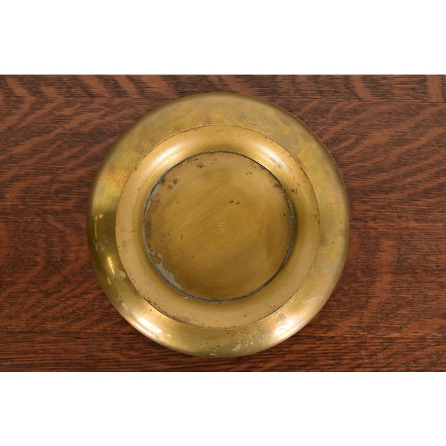 Brass Roycroft Arts & Crafts Brass Fruit Bowl or Centerpiece Bowl For Sale - Image 8 of 12