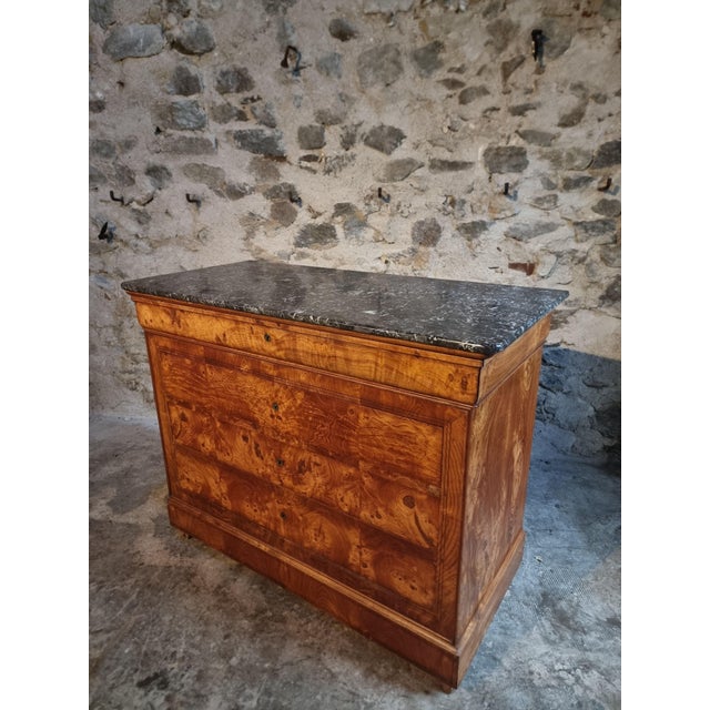 This elegant antique French commode dates from the mid to late 19th century (circa 1850–1880). Crafted primarily from...