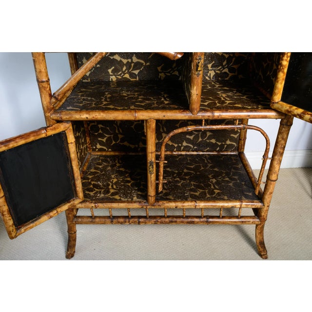 Antique French Bamboo & Lacquer Etagere, 19Th. C. For Sale In West Palm - Image 6 of 17