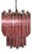 Murano Chandelier 107 Pink Triedri , 1990 For Sale