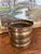 Brass Possibly Antique Brass Toned Decorative Bucket With Side Handles - Vintage Container Possibly Planter For Sale - Image 8 of 10