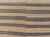 Turkish Vintage Kilim Flat-Weave Rug in Brown, Blue and Cream with Stripe Design. Keivan Woven Arts / rug EN-13206-13207,...