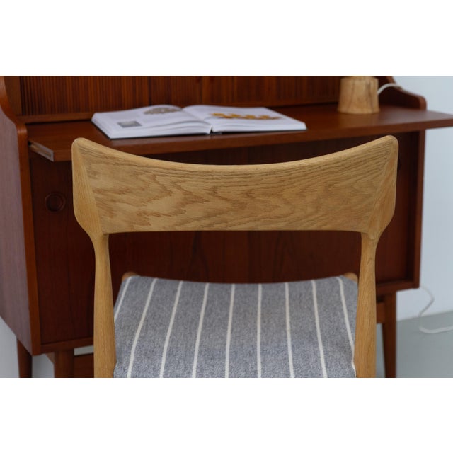 Wood Danish Modern Oak Side Chair by Bernhard Pedersen & Son, 1960s For Sale - Image 7 of 18