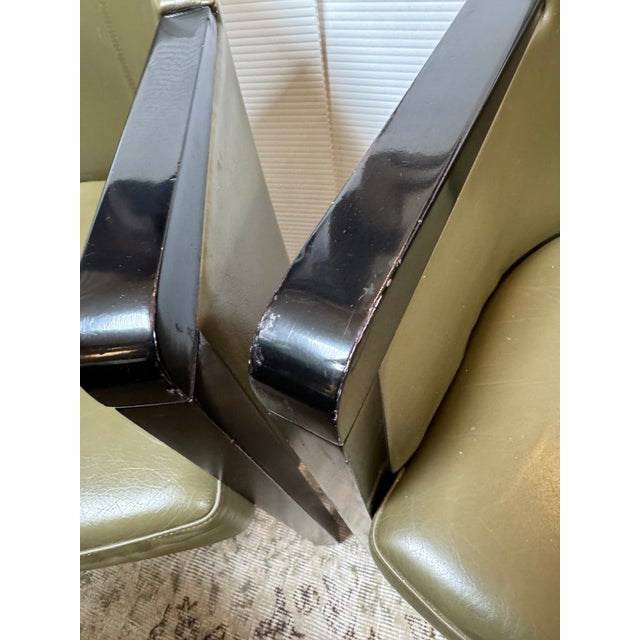 Poltrona Frau Leather Arm Chairs, Set of Four For Sale - Image 9 of 12