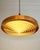 Mid-Century Danish Copper Pendant Lamp with Teak Top and Sculptural Acrylic Diffuser, 1960s For Sale - Image 6 of 9