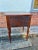 Early 19th Century Federal Style Antique Flame Mahogany and Tiger Marble Wood Two Drawer Side-Work Table For Sale - Image 9 of 11