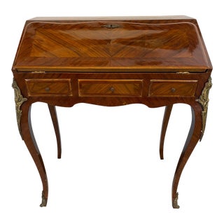 Antique French Rosewood Ladies Secretary Desk For Sale