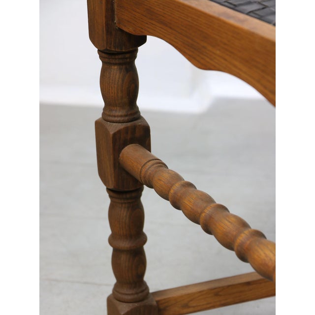 Vintage Medieval Chairs in Oak, Set of 4 For Sale - Image 15 of 18