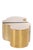 The New Set of 2 Luca Coffee Tables in Gold With Acrylic Top For Sale - Image 9 of 10