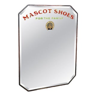 Mid-Century Mascot Shoes For the Family Advertising Mirror, 1950 For Sale