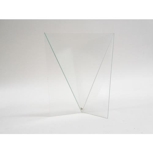 Glass Geometric Delta Vase in Glass attributed to Mart van Schijndel, Netherlands, 1983 For Sale - Image 7 of 7