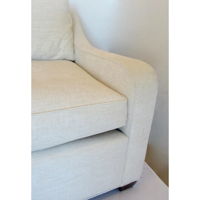 2010s C .2009 Stark Carpet & Furniture Custom Sloped Armed Sofa With Kravet Chenille Textile For Sale - Image 5 of 17