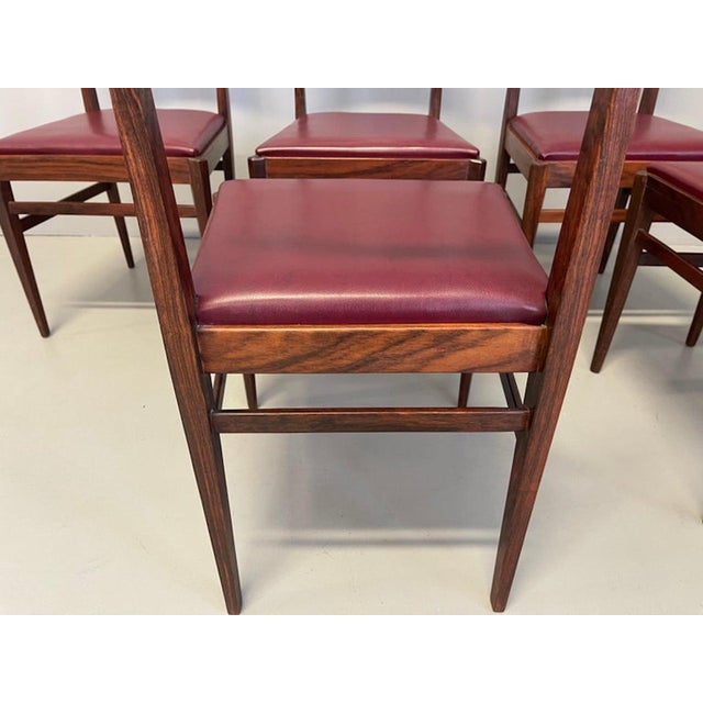 Walnut Chairs from Vittorio Dassi Lissone, 1950, Set of 6 For Sale - Image 13 of 15
