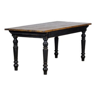 Pine Farm Table, 1920s For Sale