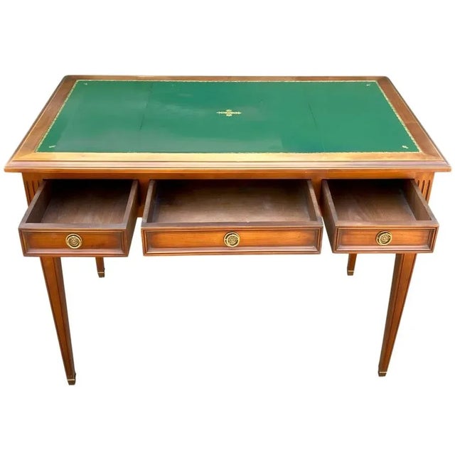 Louis XVI Extendable Desk with 3 Drawers, 1960s For Sale - Image 3 of 8