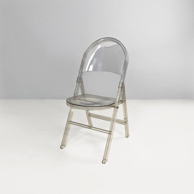 Italian modern Folding chair Tric by Achille and Pier Giacomo Castiglioni for BBB Bonacina, 2000s Folding chair mod. Tric...