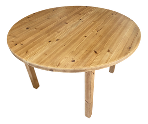 Vintage Extendable Round Table in Pine, 1970, Set of 2
