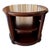 A handsome round occasional table in the Georgian taste, with a beautifully figured flame mahogany top framed by a...