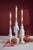 Traditional Tiler 8" White Nutcracker Taper Candle Holder For Sale - Image 3 of 3