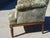Napoleon III Blue-Grey and Gold Velvet Lounge Chair, 1890s For Sale - Image 18 of 18