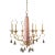 Port 68 x Madcap Cottage Oh Pagoda Tassel Chandelier, Pink For Sale