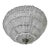 Italian Beaded Glass Dome Basket Flush Mount For Sale