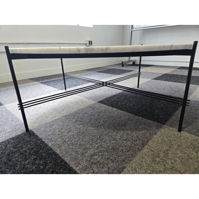 Stone Gubi Ts 41-in Round Coffee Table With White Marble Top For Sale - Image 7 of 7