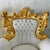 Baroque Style Chair Set – White Leather Upholstery and Gold Leaf Details For Sale - Image 4 of 7