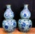 Ceramic Blue and White Porcelain Ming Double Gourd Urns, Set of 2 For Sale - Image 7 of 7